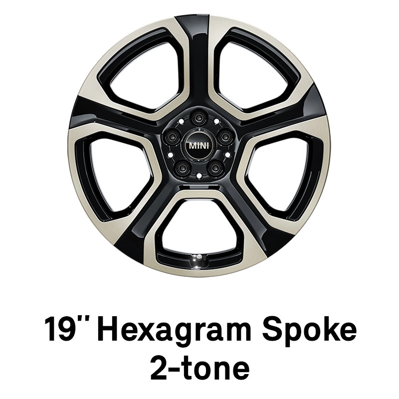 MINI – Ausstattung – 19 Zoll Hexagram Spoke 2-tone