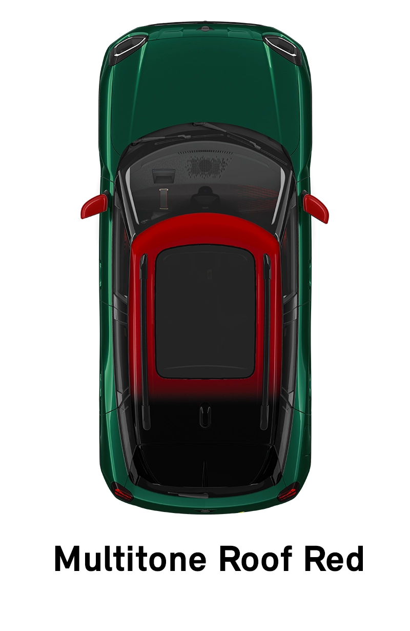  MINI – Ausstattung – JCW Trim – Dach in Multitone Red