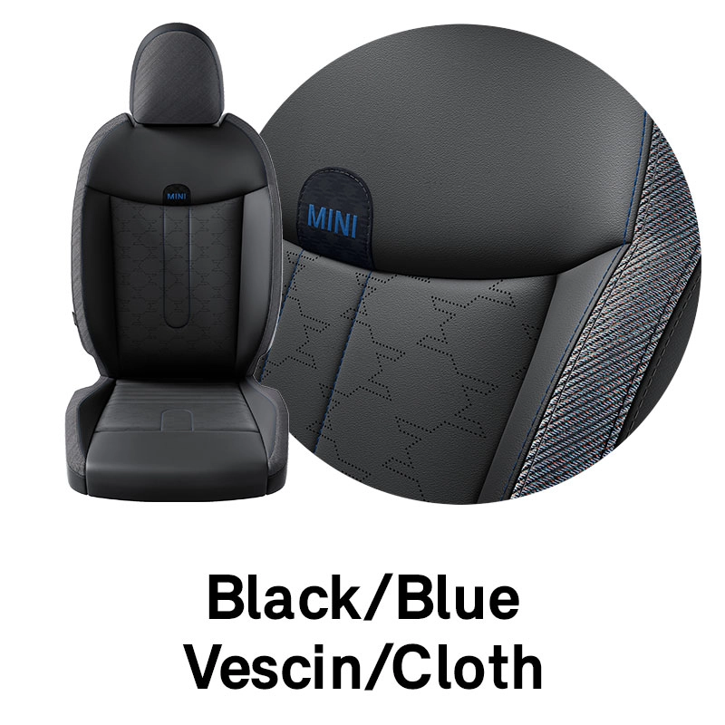 MINI – Ausstattung – Vescin/Stoff Schwarz/Blau