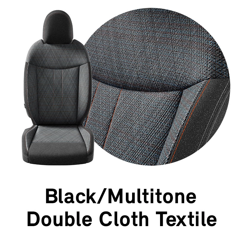 MINI – Ausstattung – Textil Double Cloth Schwarz/Multitone