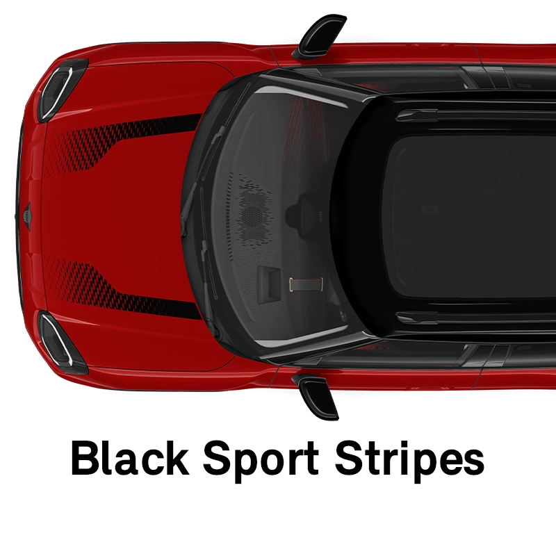  MINI – Ausstattung – JCW Trim – Sportstreifen in Schwarz