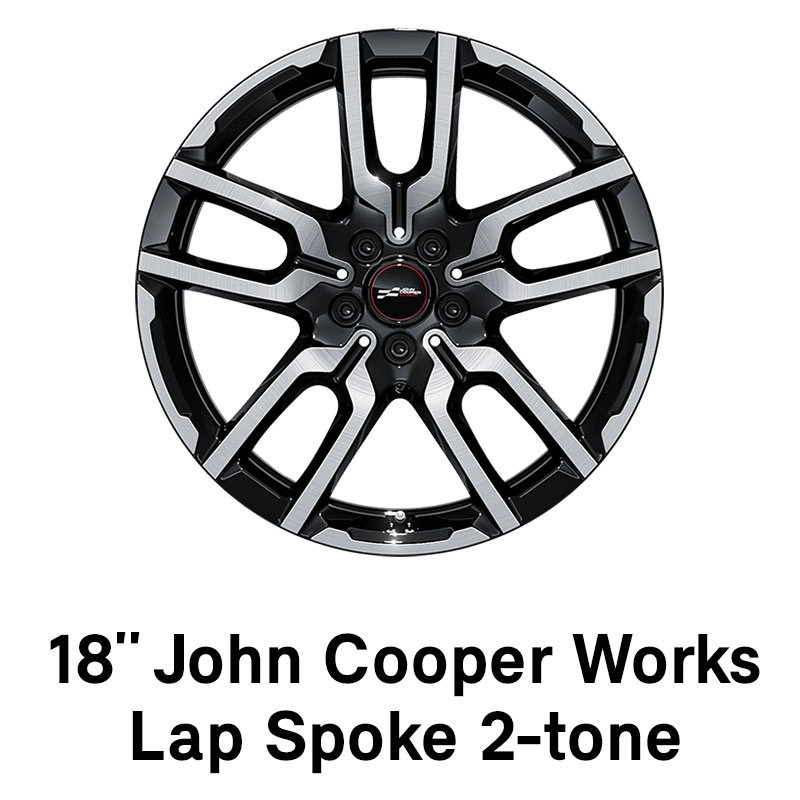 MINI – Ausstattung – 18 Zoll JCW Lap Spoke 2-tone