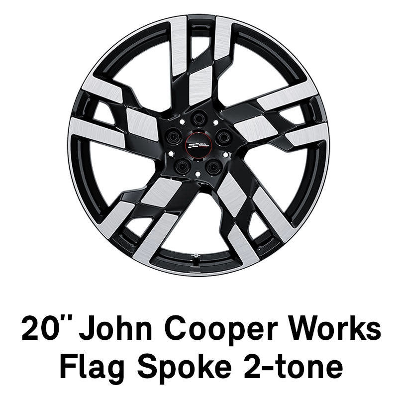 MINI – Ausstattung – 20 Zoll JCW Flag Spoke 2-tone