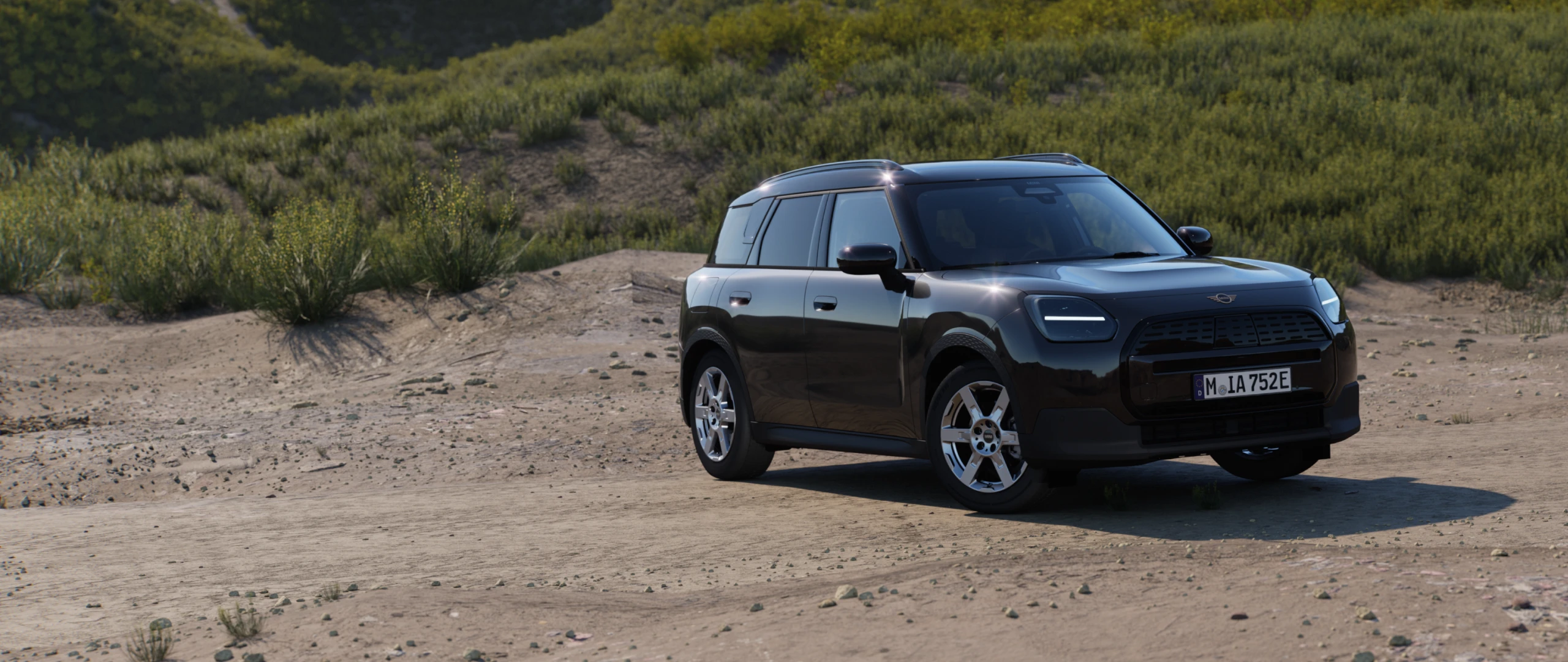 Der vollelektrische MINI Countryman Blackyard