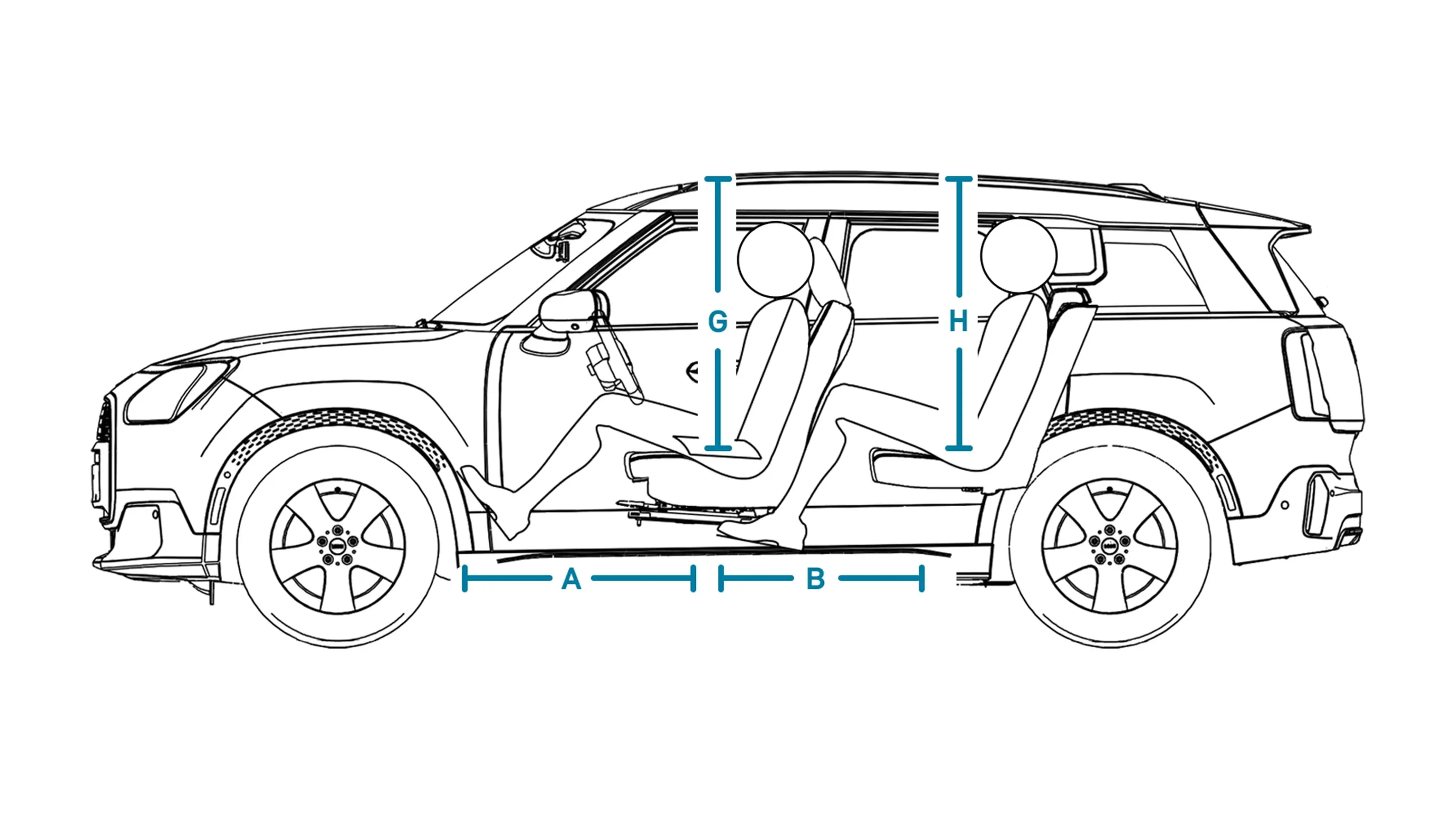 MINI Countryman - Abmessungen Interieur