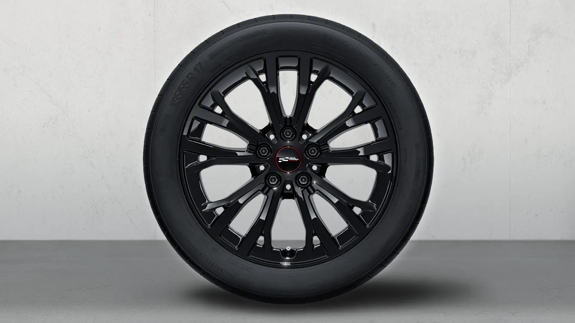 17" John Cooper Works Leichtmetall-Winterrad Star Spoke Style 991 in Jet Black.