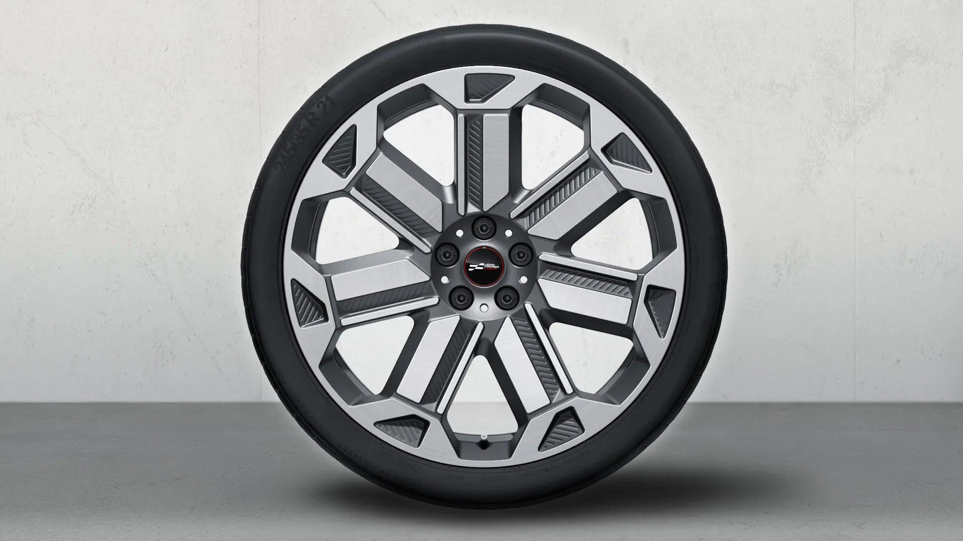  21“ Sommer-Leichtmetallräder JCW Rallye Spoke 950, Frozen Gunmetal Grey.