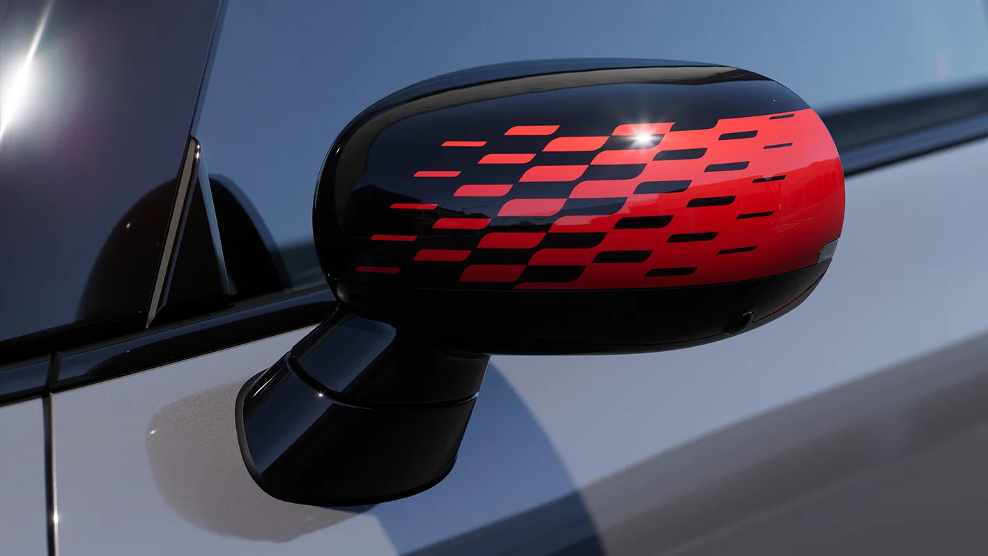 MINI John Cooper Works Außenspiegelkappe in John Cooper Works Chili Red.