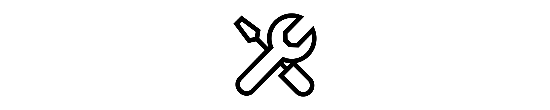 Icon für mechanische Reparaturwerkzeuge
