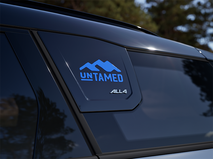 Bild der C-Säule des MINI Countryman Untamed Edition.
