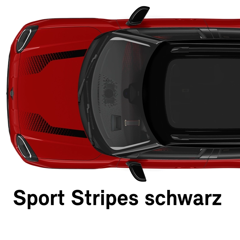  MINI – Ausstattung – JCW Trim – Sportstreifen in Schwarz