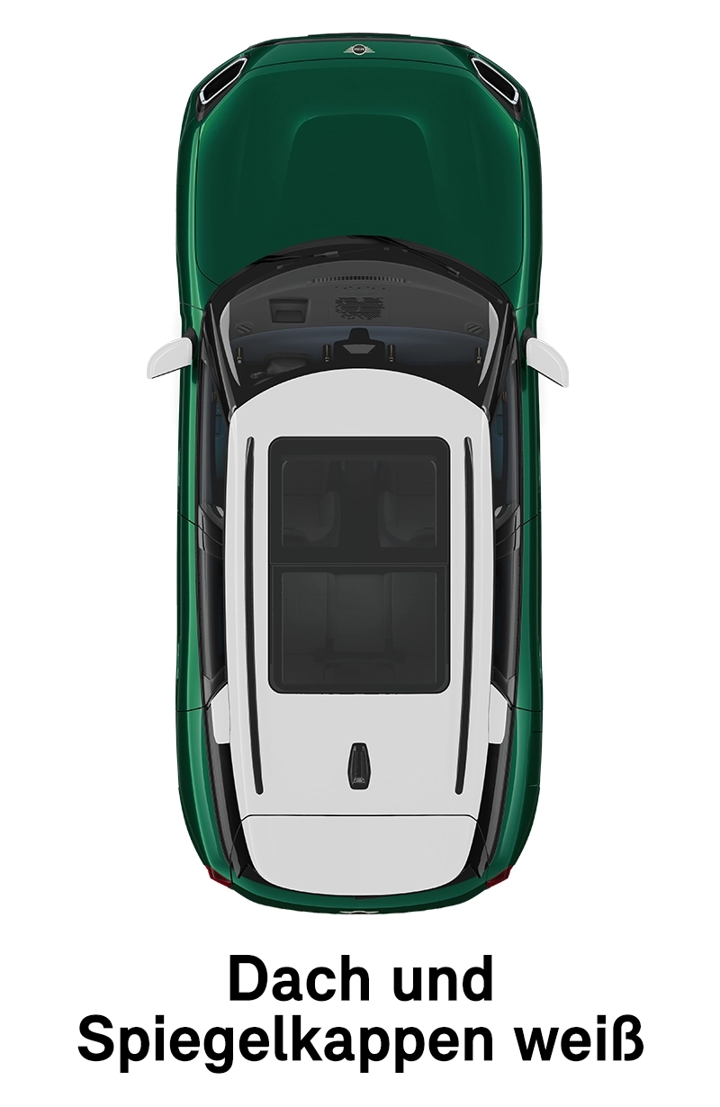  MINI – Ausstattung – Classic Trim – Dach und Spiegelkappen in Weiß