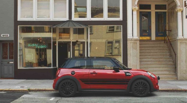 JCW SEITENSTREIFEN PIANO BLACK.