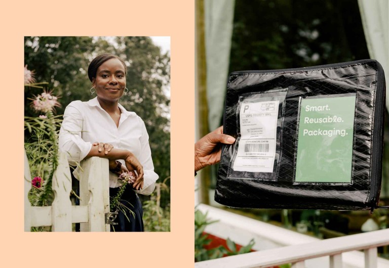 Kämpferin gegen das Einweg-Denken: Chantal Emmanuel arbeitet als Mitbegründerin von LimeLoop an der Entwicklung nachhaltiger Verpackungen, die bis zu 200-mal auf die Reise gehen – und nicht nach dem ersten Versand im Müll landen.
