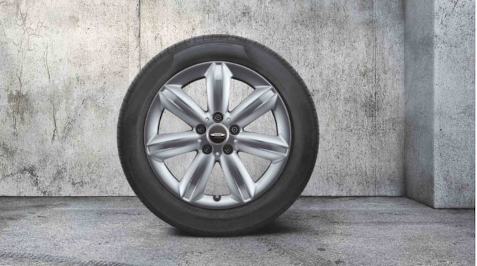 MINI 17 Zoll Leichtmetallräder JCW Star Spoke 539, Bright Silver