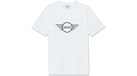 MINI Embossed Wing Logo T-Shirt Herren Weiß/Schwarz
