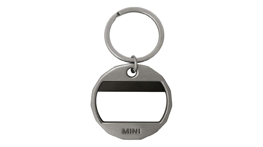 VmG-Store Mini Schlüsselanhänger Cooper Kult Auto aus Metall Geschenk für  Fans